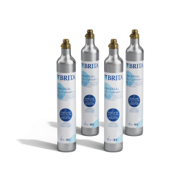 4 CO2 Flaschen der BRITA CO2 Tauschbox