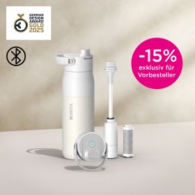 Eine BRITA LARQ iQ in Weiß mit 15% Deal-Störer