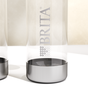 BRITA sodaONE Flasche mit Edelstahlboden Edelstahlboden einer BRITA sodaONE Flasche