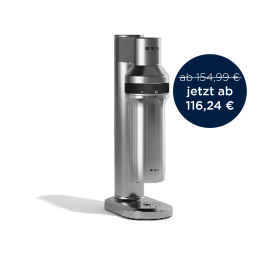 Der BRITA Wassersprudler sodaTRIO pro in hochwertigem Edelstahl Design