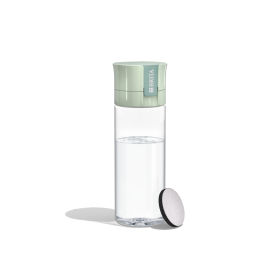 BRITA Wasserfilterflasche Model Vital in lightgreen vor einem weißen Hintergrund. 