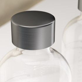 Edelstahldeckel einer BRITA sodaONE Flasche Ein Edelstahldeckel von der BRITA sodaONE Flasche